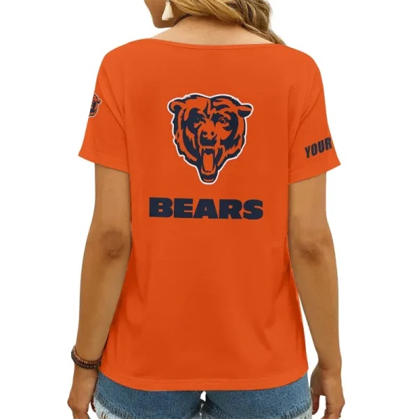 Chicago Bears Favorite V-Neck T-Shirt for Women Style 2025 ANZ-AGCWTS1037 - Image 3