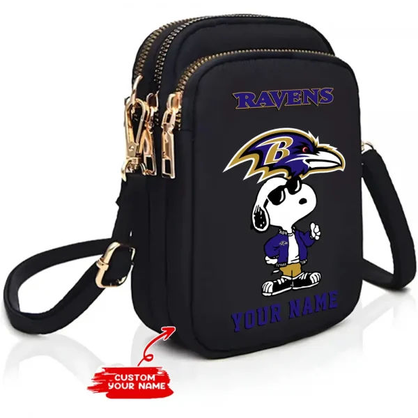 Baltimore Ravens New Style 2025 Ladies Crossbody Bag With Adjustable Strap S9CBB457