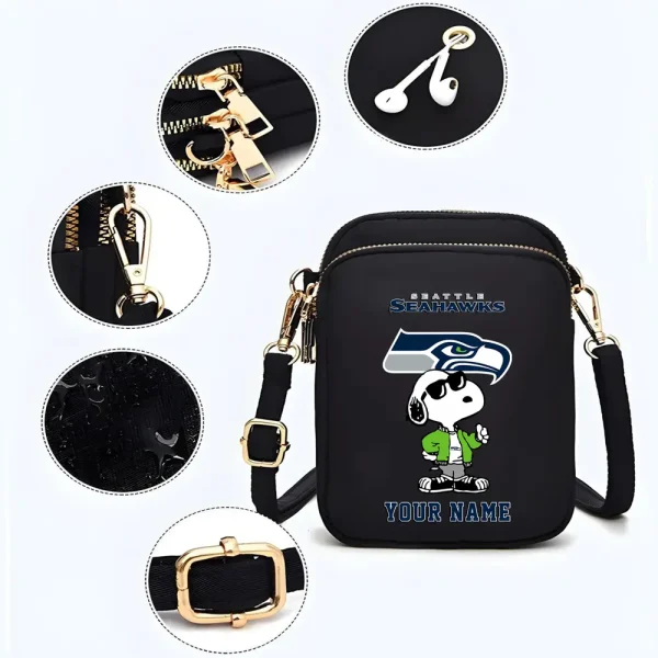 Seattle Seahawks New Style 2025 Ladies Crossbody Bag With Adjustable Strap S9CBB460 - Image 3
