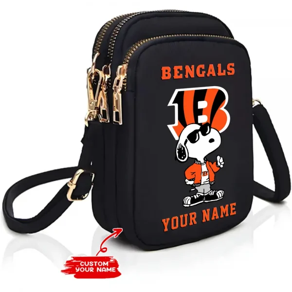 Cincinnati Bengals New Style 2025 Ladies Crossbody Bag With Adjustable Strap S9CBB466