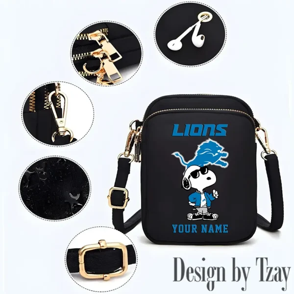 Detroit Lions New Style 2025 Ladies Crossbody Bag With Adjustable Strap S9CBB470 - Image 3