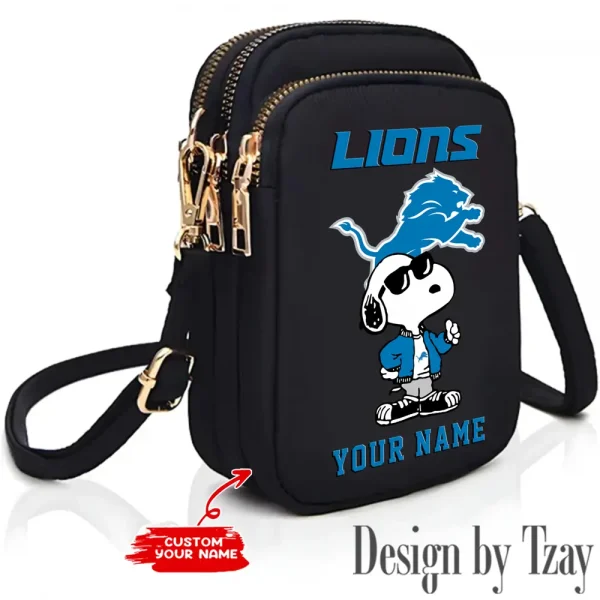 Detroit Lions New Style 2025 Ladies Crossbody Bag With Adjustable Strap S9CBB470