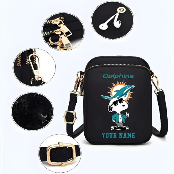 Miami Dolphins New Style 2025 Ladies Crossbody Bag With Adjustable Strap S9CBB479 - Image 3