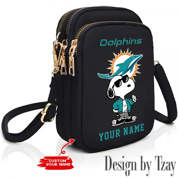 Miami Dolphins New Style 2025 Ladies Crossbody Bag With Adjustable Strap S9CBB479