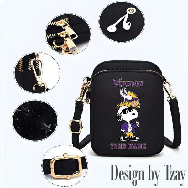 Minnesota Vikings New Style 2025 Ladies Crossbody Bag With Adjustable Strap S9CBB480 - Image 3