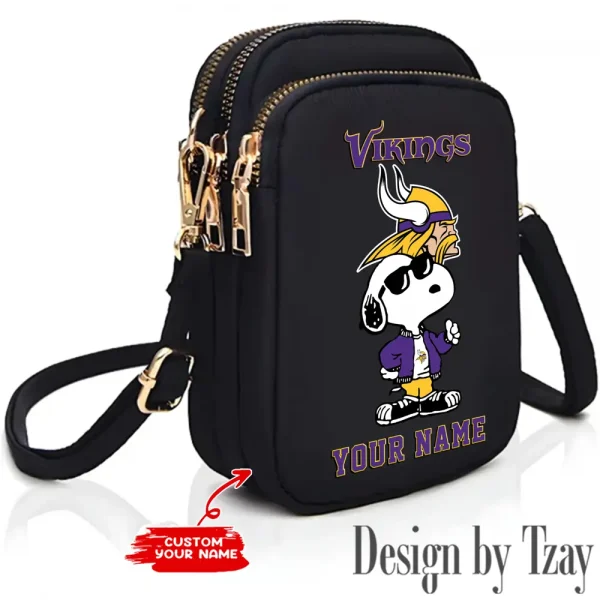 Minnesota Vikings New Style 2025 Ladies Crossbody Bag With Adjustable Strap S9CBB480