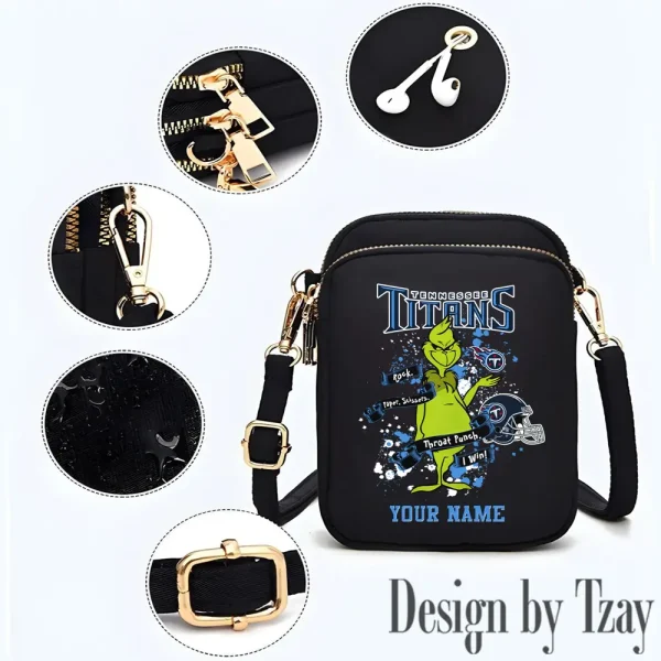 Tennessee Titans Cute Shoulder Bag With Colorful Canvas Zipper Printed S9CBB490 - Image 3