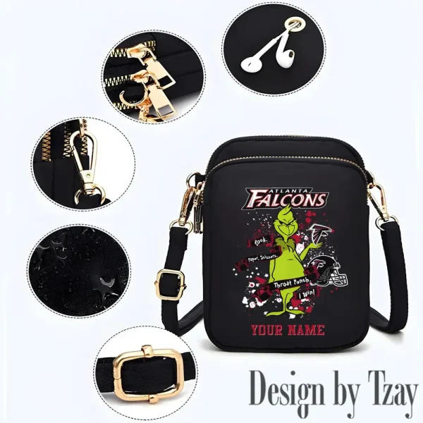 Atlanta Falcons Cute Shoulder Bag With Colorful Canvas Zipper Printed S9CBB494 - Image 2