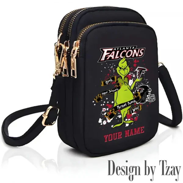 Atlanta Falcons Cute Shoulder Bag With Colorful Canvas Zipper Printed S9CBB494