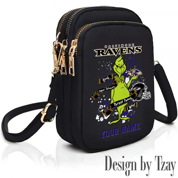 Baltimore Ravens Cute Shoulder Bag With Colorful Canvas Zipper Printed S9CBB495