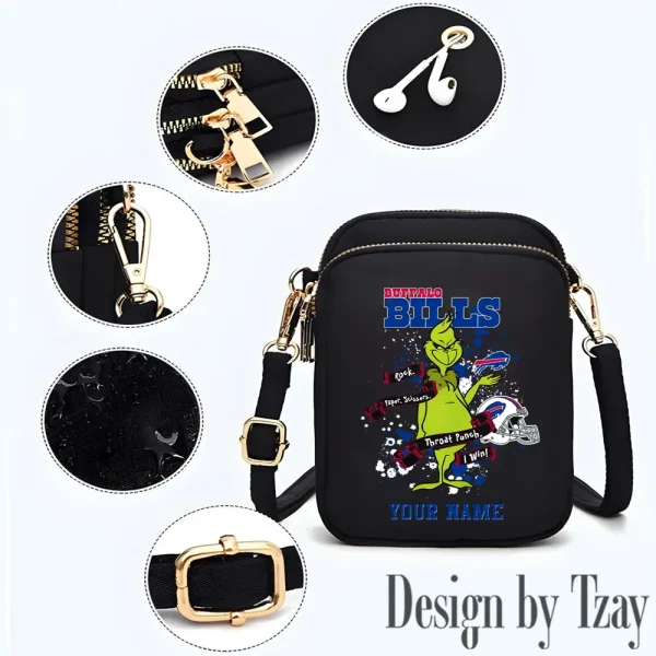 Buffalo Bills Cute Shoulder Bag With Colorful Canvas Zipper Printed S9CBB496 - Image 2