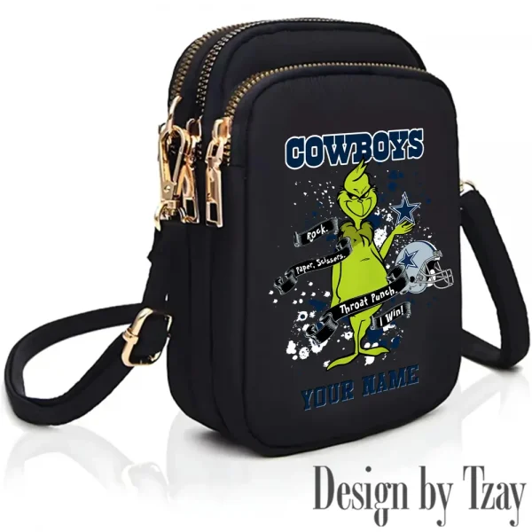 Dallas Cowboys Cute Shoulder Bag With Colorful Canvas Zipper Printed S9CBB501