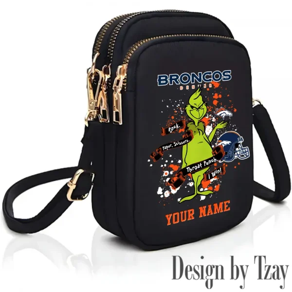 Denver Broncos Cute Shoulder Bag With Colorful Canvas Zipper Printed S9CBB502