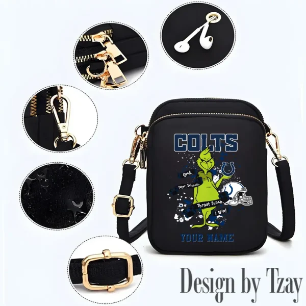 Indianapolis Colts Cute Shoulder Bag With Colorful Canvas Zipper Printed S9CBB506 - Image 2