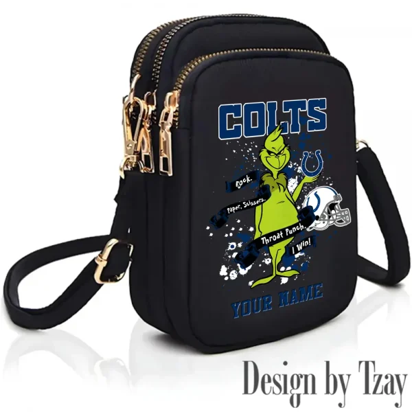 Indianapolis Colts Cute Shoulder Bag With Colorful Canvas Zipper Printed S9CBB506