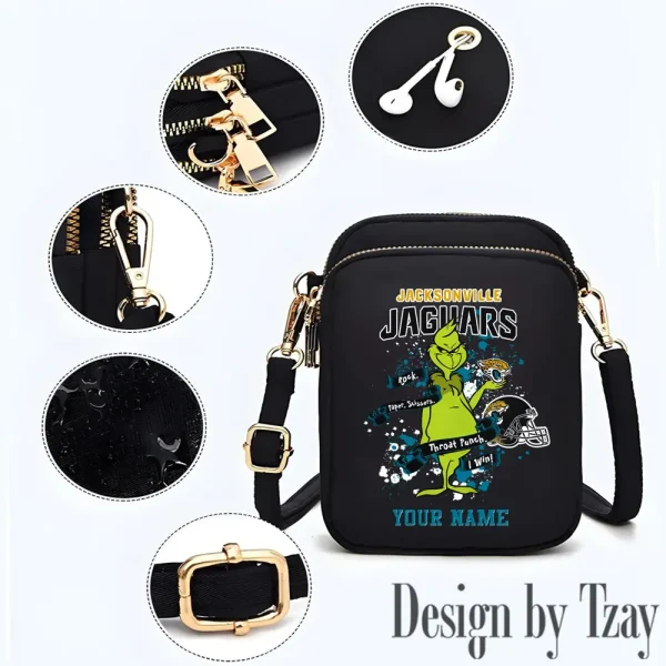 Jacksonville Jaguars Cute Shoulder Bag With Colorful Canvas Zipper Printed S9CBB507 - Image 3