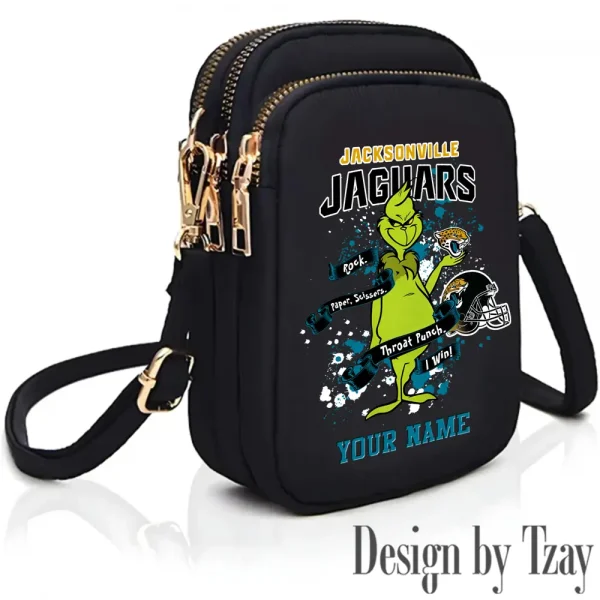 Jacksonville Jaguars Cute Shoulder Bag With Colorful Canvas Zipper Printed S9CBB507