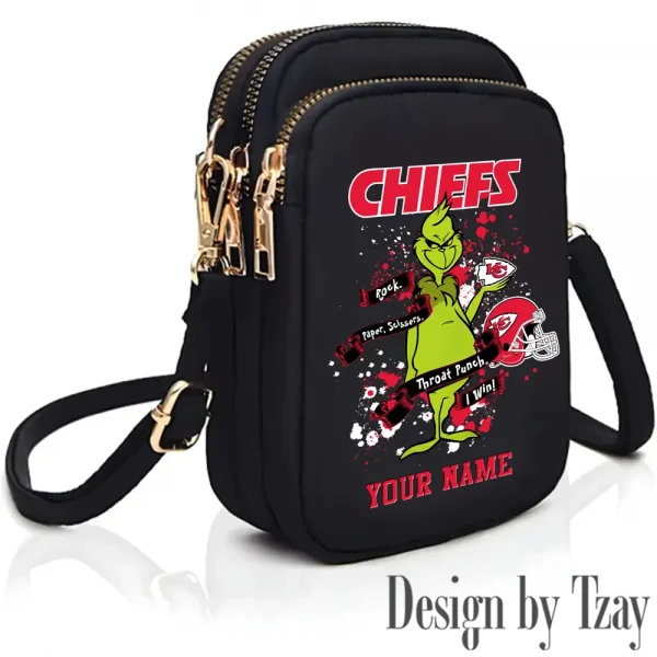 Kansas City Chiefs Cute Shoulder Bag With Colorful Canvas Zipper Printed S9CBB508