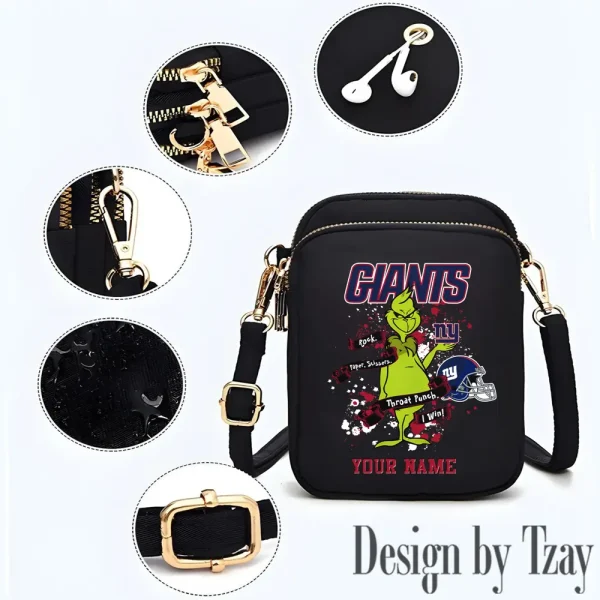 New York Giants Cute Shoulder Bag With Colorful Canvas Zipper Printed S9CBB516 - Image 2