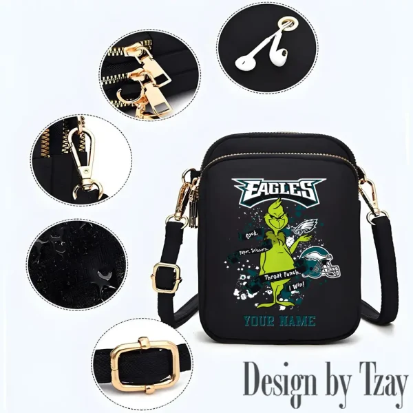 Philadelphia Eagles Cute Shoulder Bag With Colorful Canvas Zipper Printed S9CBB518 - Image 2