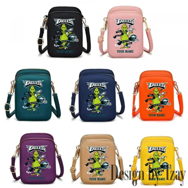 Philadelphia Eagles Cute Shoulder Bag With Colorful Canvas Zipper Printed S9CBB518 - Image 3
