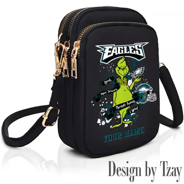 Philadelphia Eagles Cute Shoulder Bag With Colorful Canvas Zipper Printed S9CBB518