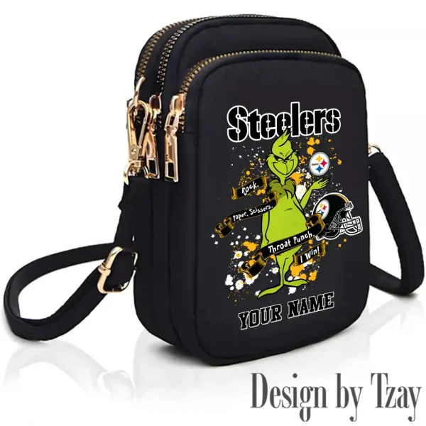 Pittsburgh Steelers Cute Shoulder Bag With Colorful Canvas Zipper Printed S9CBB519