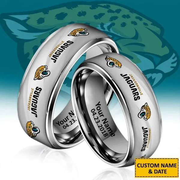 Jacksonville Jaguars New Style Ring Personalized Name And Date Gift For Fans AZSSRINGS083