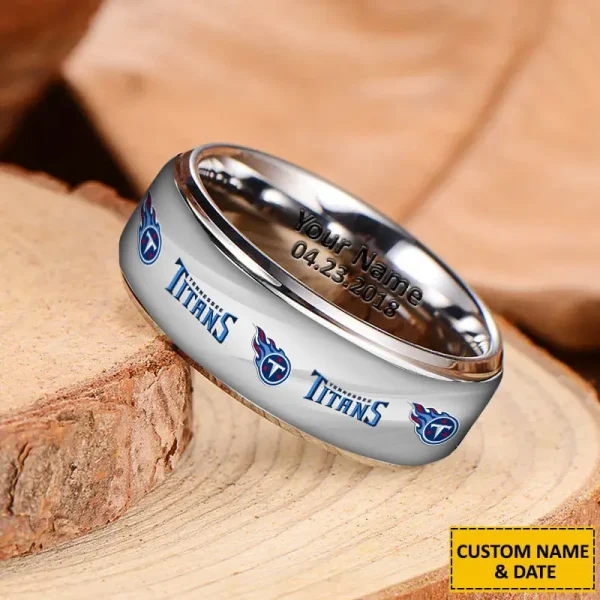 Tennessee Titans New Style Ring Personalized Name And Date Gift For Fans AZSSRINGS091 - Image 3