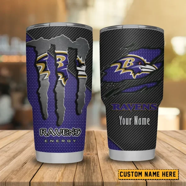 Baltimore Ravens NFL Tumbler Travel Mug Gift For Fans 2025 BGTUM822