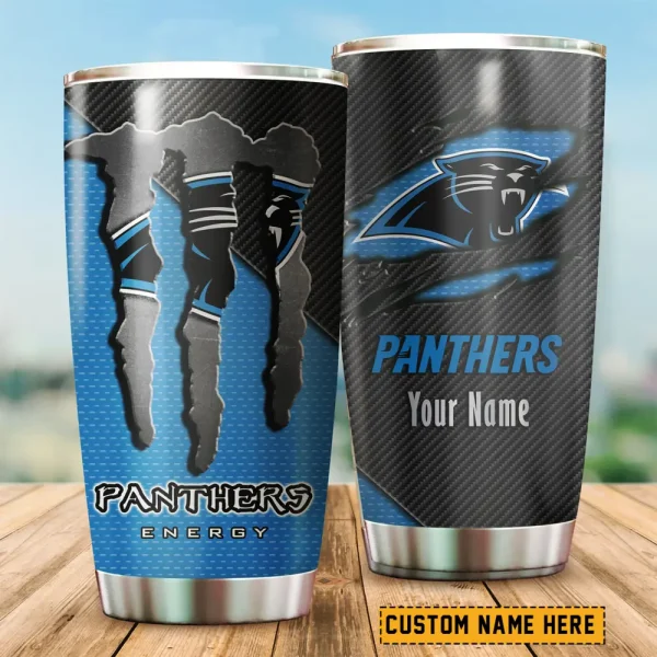 Carolina Panthers NFL Tumbler Travel Mug Gift For Fans 2025 BGTUM824 - Image 2