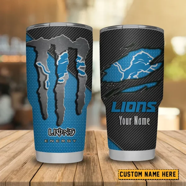 Detroit Lions NFL Tumbler Travel Mug Gift For Fans 2025 BGTUM830