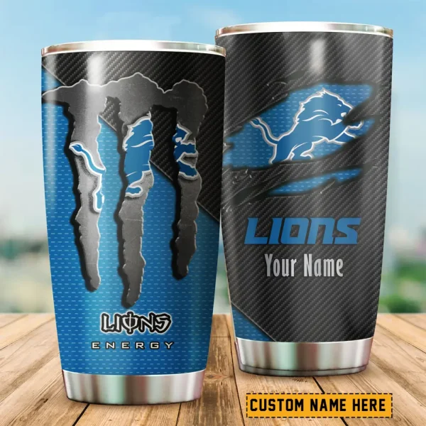 Detroit Lions NFL Tumbler Travel Mug Gift For Fans 2025 BGTUM830 - Image 2