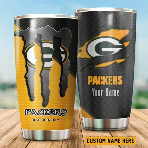 Green Bay Packers NFL Tumbler Travel Mug Gift For Fans 2025 BGTUM831 - Image 2