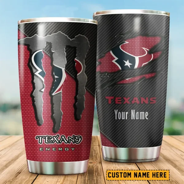 Houston Texans NFL Tumbler Travel Mug Gift For Fans 2025 BGTUM832 - Image 2