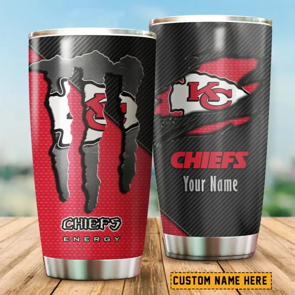 Kansas City Chiefs NFL Tumbler Travel Mug Gift For Fans 2025 BGTUM835 - Image 2
