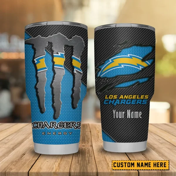 Los Angeles Chargers NFL Tumbler Travel Mug Gift For Fans 2025 BGTUM837