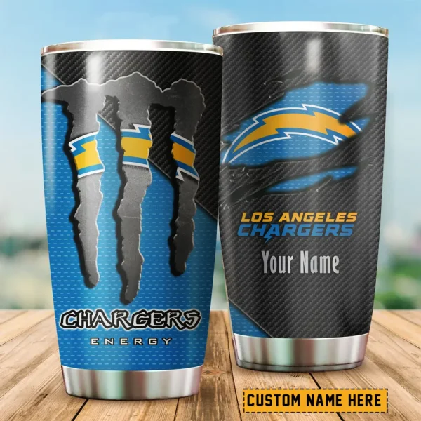 Los Angeles Chargers NFL Tumbler Travel Mug Gift For Fans 2025 BGTUM837 - Image 2