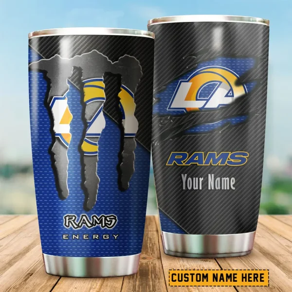Los Angeles Rams NFL Tumbler Travel Mug Gift For Fans 2025 BGTUM838 - Image 2