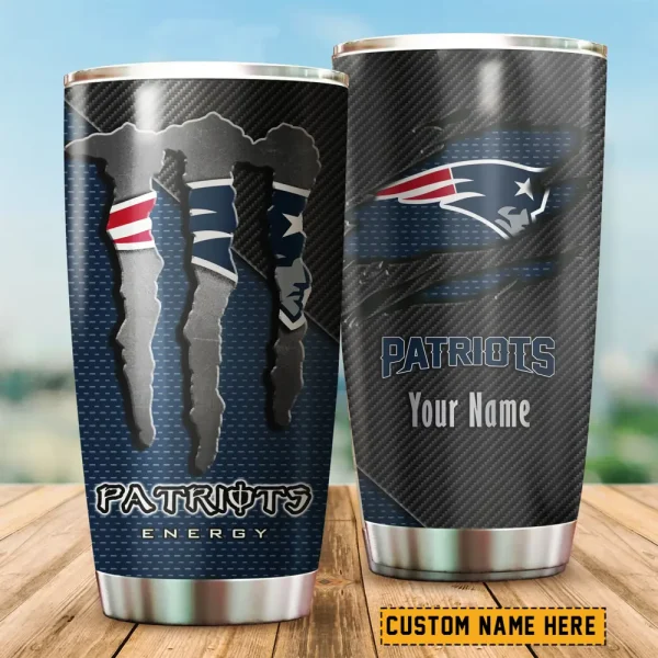 New England Patriots NFL Tumbler Travel Mug Gift For Fans 2025 BGTUM841 - Image 2