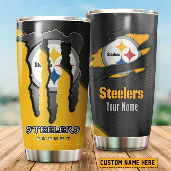 Pittsburgh Steelers NFL Tumbler Travel Mug Gift For Fans 2025 BGTUM846 - Image 2