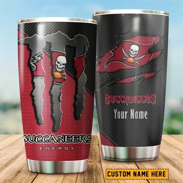 Tampa Bay Buccaneers NFL Tumbler Travel Mug Gift For Fans 2025 BGTUM849 - Image 2