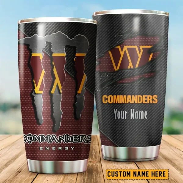 Washington Commanders NFL Tumbler Travel Mug Gift For Fans 2025 BGTUM851 - Image 2