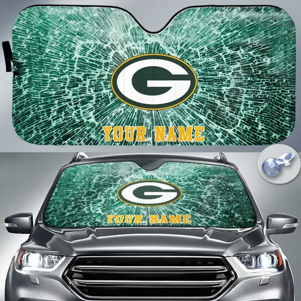 Green Bay Packers Car Sun Shades SPTAUSS003