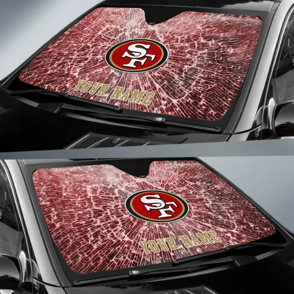San Francisco 49ers Car Sun Shades SPTAUSS006 - Image 2
