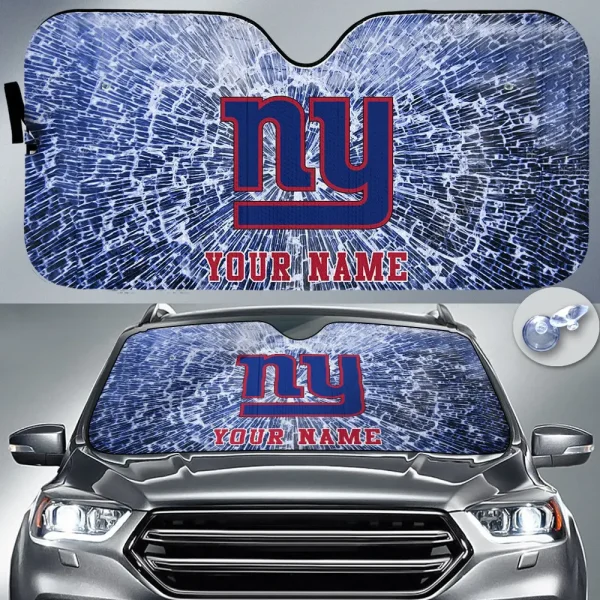 New York Giants Car Sun Shades SPTAUSS007