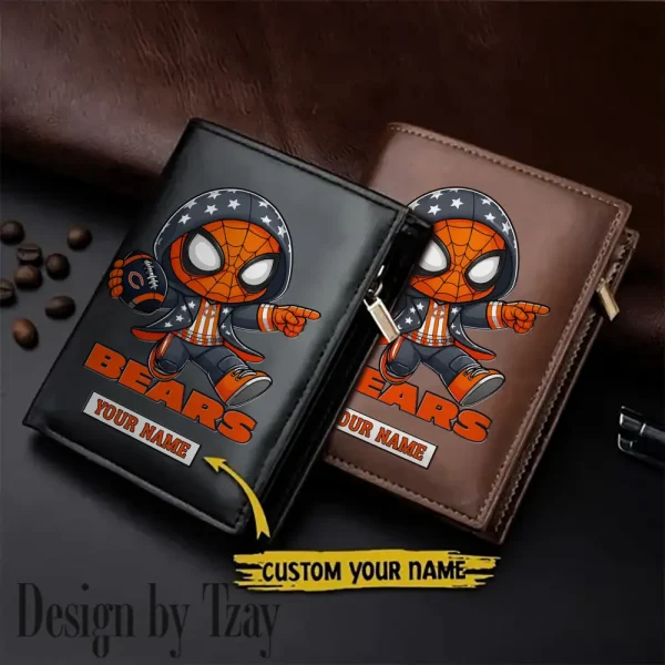 Chicago Bears Leather Wallets Vertical Style SPTLVW634