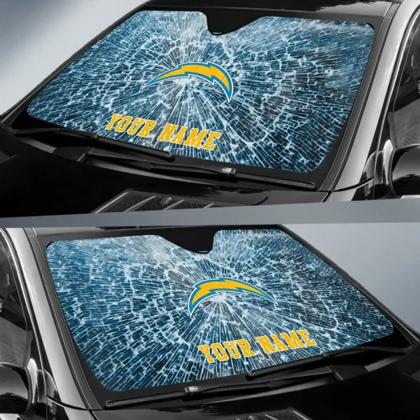 Los Angeles Chargers Car Sun Shades SPTAUSS009 - Image 2