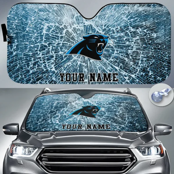 Carolina Panthers Car Sun Shades SPTAUSS012