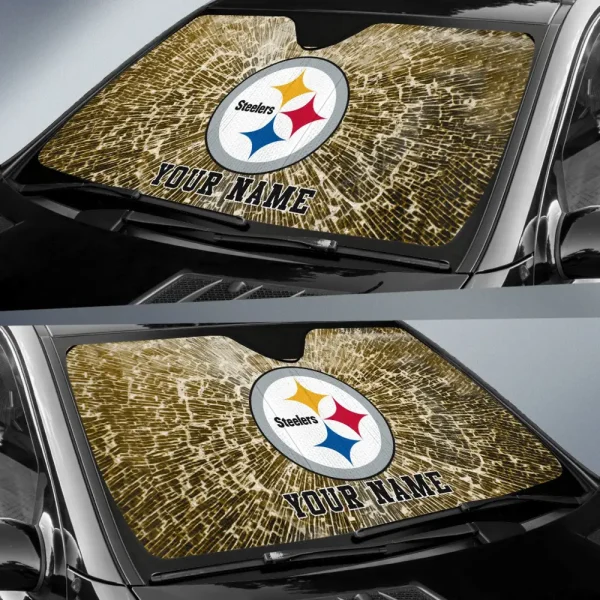 Pittsburgh Steelers Car Sun Shades SPTAUSS014 - Image 2